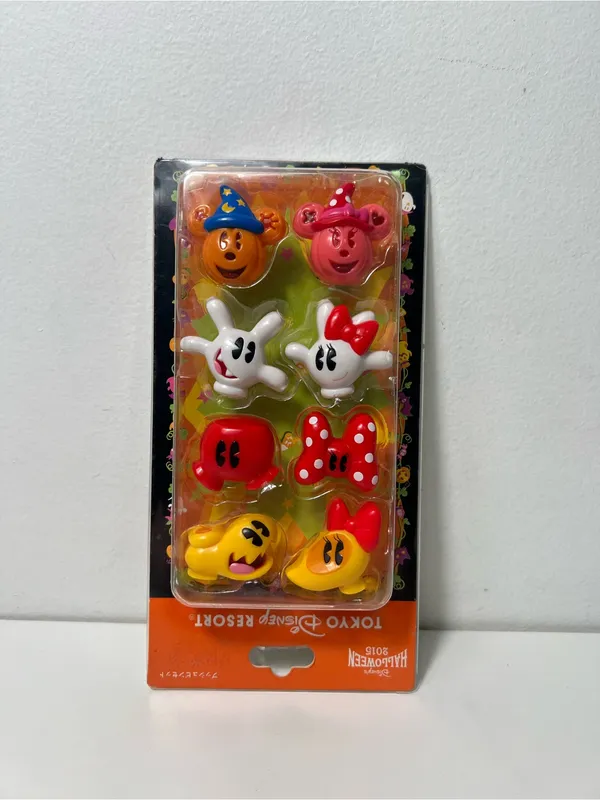 Tokyo Disney Resort Spooky Halloween 2015 Mickey Mouse Minnie Mouse Push Pin Set - Image 4