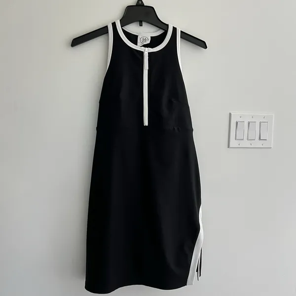 SAGE Collective Women’s Black Active Tennis Dress w/ Shorts Racerback SMALL EUC - Image 7
