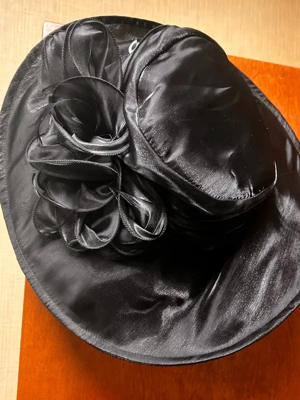 Vintage Classic Black Women's Dress Hat with Decorative Bow Accent GIOVANNIO - Image 7