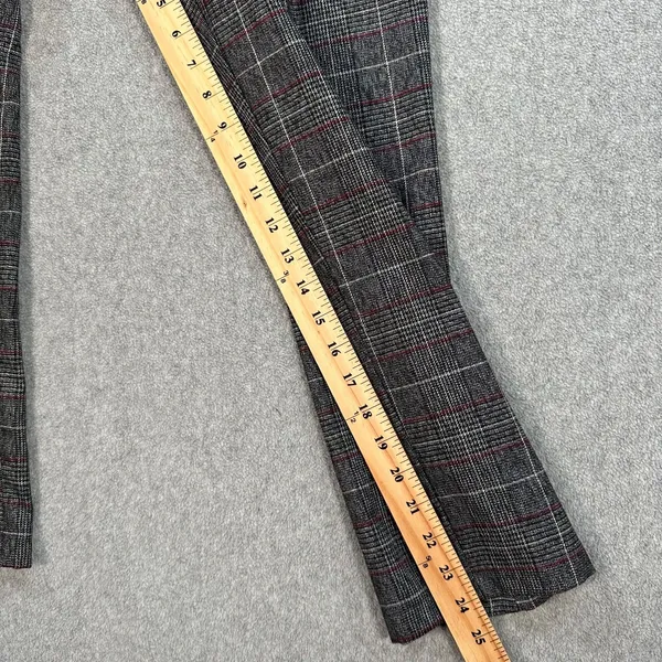 DO + BE Paperbag Waist Trouser Pants Size Small Plaid Straight Leg High Waist - Image 6