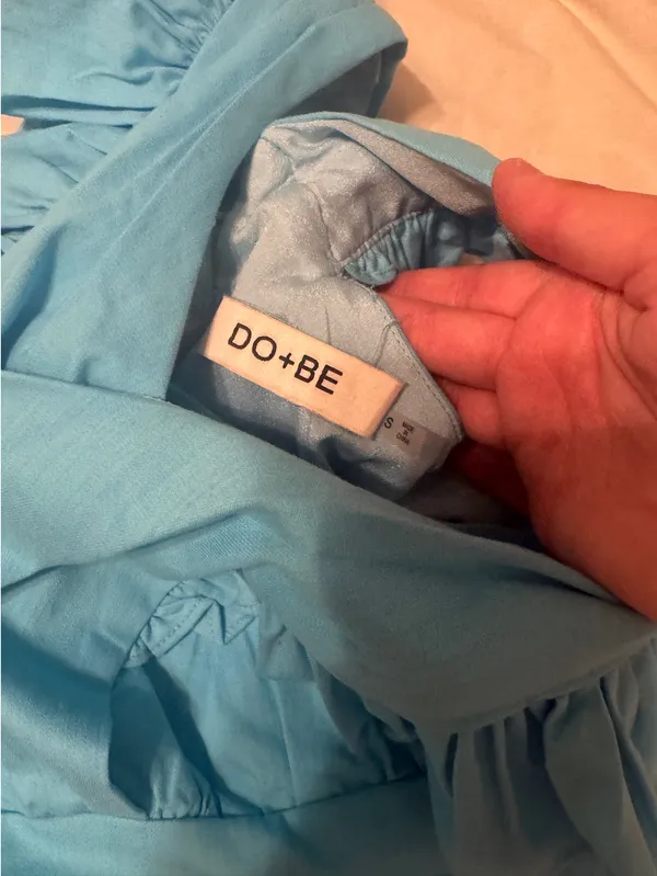 DO+BE Blue Crop Top - Image 4