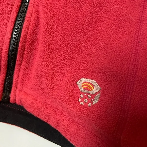 Mountain Hardwear red fleece zipper jacket‎ women’s size 8 - Image 3