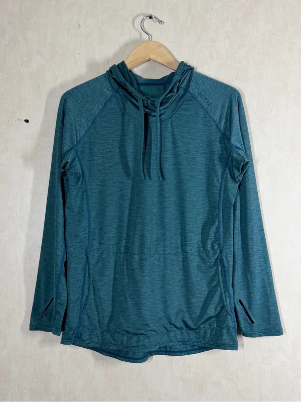 NRS Women’s Silkweight Hoodie Shirt Longsleeve UPF 50+ Outdoor in Mediterranea M - Image 3