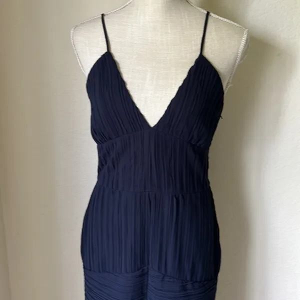 H&M Navy Blue Cocktail Dress Size 8 - Image 12