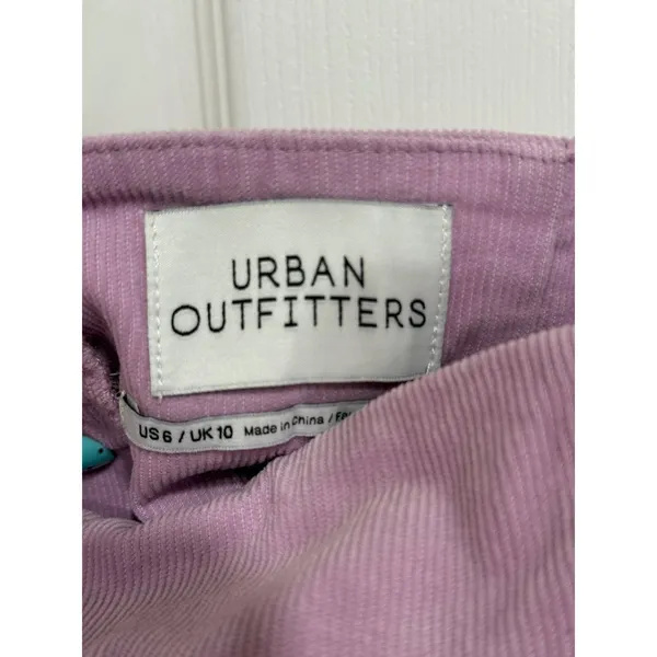 Urban Outfitters‎ Corduroy Mini Dress Purple Spaghetti Strap Size 6 - Image 5