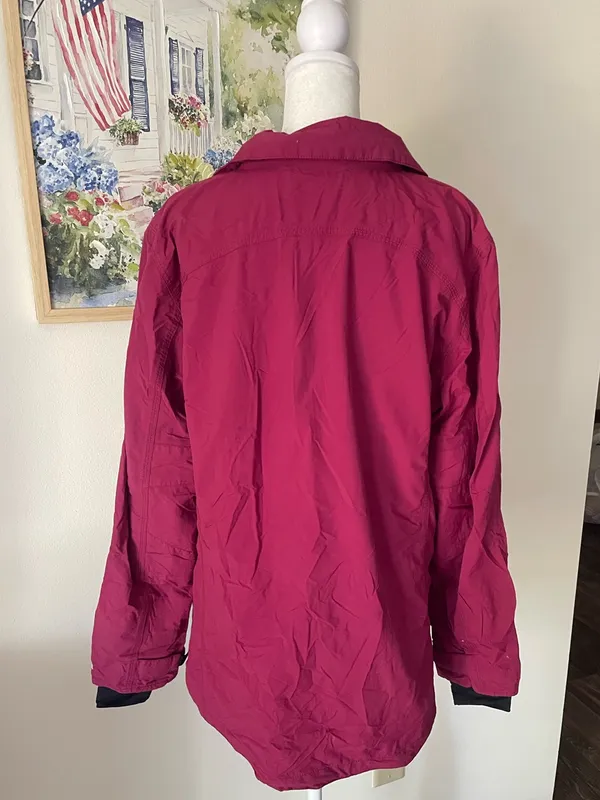 Carhartt Pink Waterproof Breathable Rain Jacket Women’s Large - Image 8