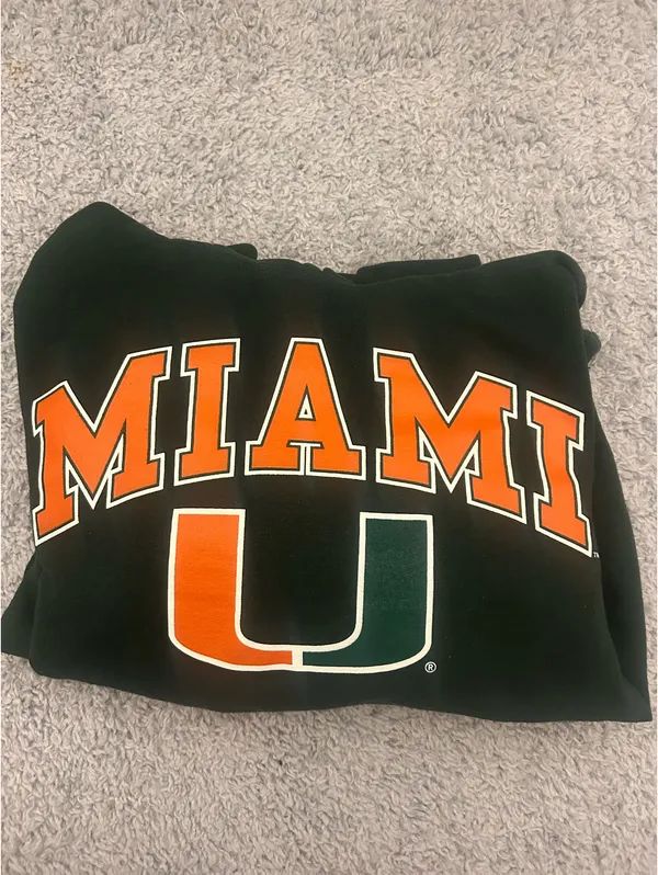 Fanatics U Miami Hurricanes green hoodie - Image 2