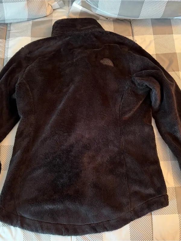 The North Face Women's Black Teddy Fleece Jacket - Full Zip Cozy Coat - Image 2