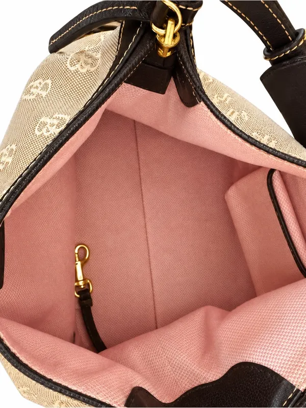 Dooney Bourke Y2K Monogram Canvas Shoulder Bag East West Slouch Medium Purse - Image 3