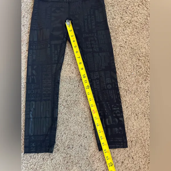 Lululemon Black Activewear Leggings size 4 - Image 5