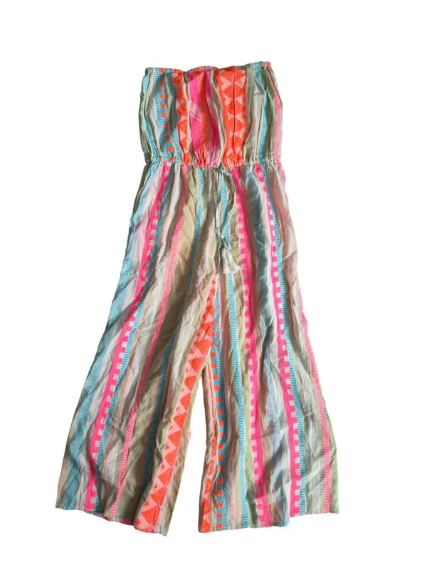 ELAN Strapless Multicolor Jumpsuit Size Large NEW NWT - Image 7
