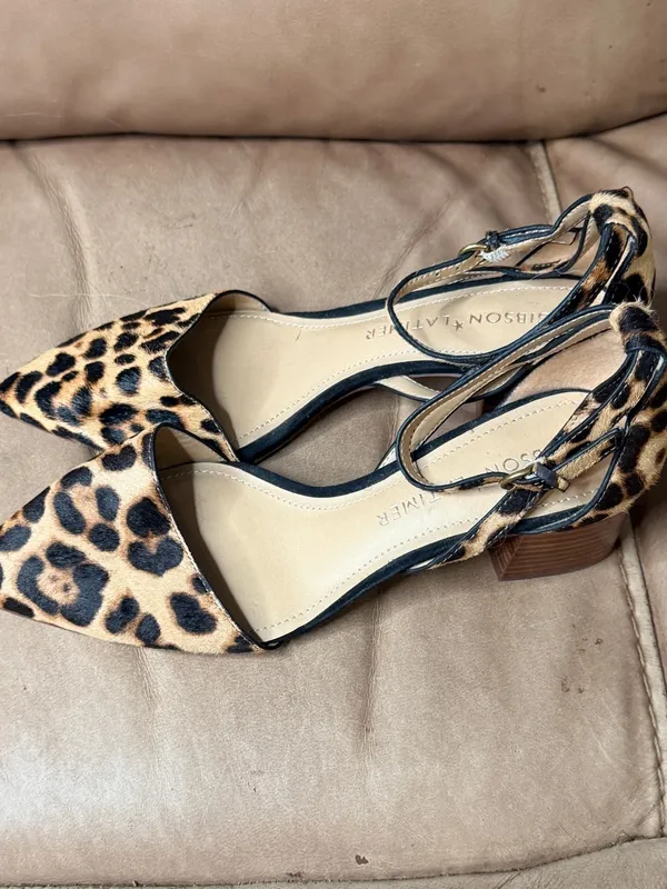 Gibson Latimer Calf Hair Animal Print Heels - Image 5