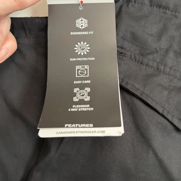 Canada Weather Gear Pants Cargo Flex 4 Way Stretch Lightweight Gorpcore Black - Image 15