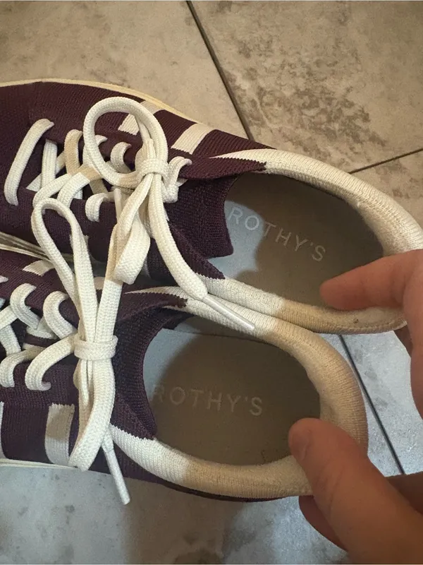 Rothy’s RS02 Sneakers in Maroon - Image 7