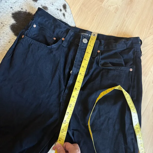 DENIM FORUM ARITZIA The Joni High Rise Loose Jeans Black‎ Size 28 - Image 7