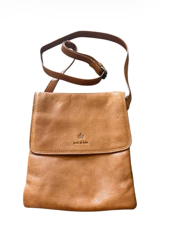 Oak & Tan Leather Crossbody Bag - Image 3
