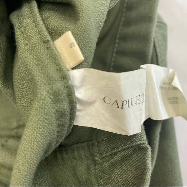 Capulet x Anthropologie Embellished Military Jacket: Army Olive Green - Image 10