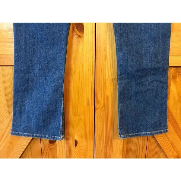 Hudson Harper High Rise Crop Flare Medium Wash Jeans Distressed Size 27 (8814) - Image 8
