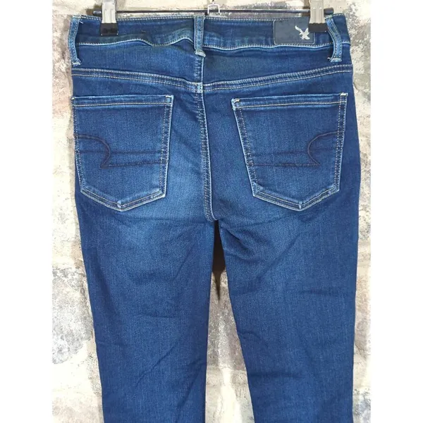 American Eagle Jeans Woman's 2 Jeggings Blue Skinny‎ Stretch Basic Coastal - Image 6