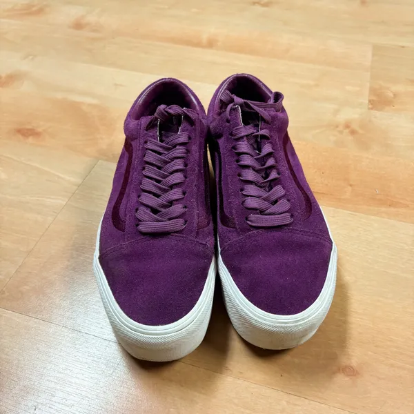 Vans Purple High Top Platform Sneakers - Image 6