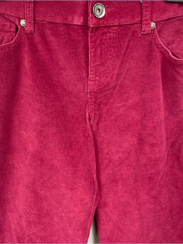 Ariat Flare Corduroy Jeans Women’s Size 29R Stretch Denim Western Maroon Wine - Image 3