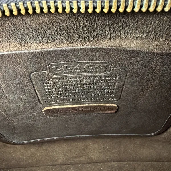 RARE Coach 1970's Vtg Brown Leather Bonnie Cashin Sm Briefcase Bag Made in NYC! - Image 8