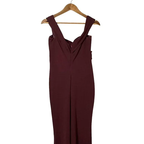 Nookie Camille Off Shoulder Wine Maxi Gown Formal Dress NWT Large - Image 4