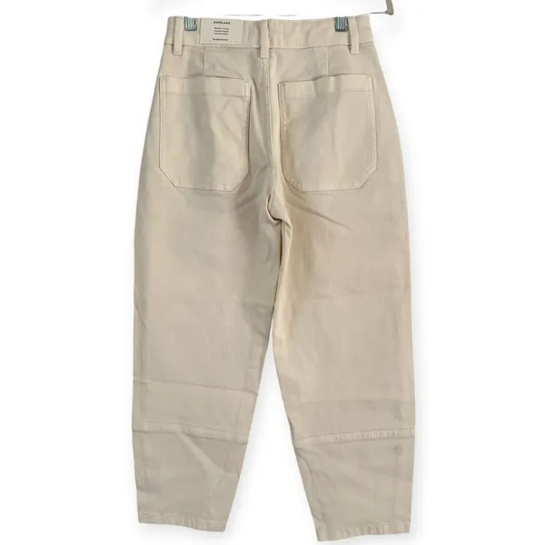 NWD Everlane The Utility Barrel Pant in Bone Crop Wide Leg Denim Jeans Size 2 - Image 7