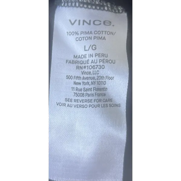 Vince Black Sleeveless Pima Cotton Maxi Waist Tie Dress L Minimal Capsule Luxury - Image 9