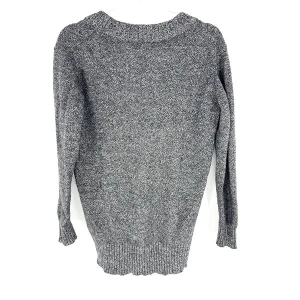 Athleta Vital V-Neck Sweater Gray Wool Cashmere Blend Marl Size Small - Image 4