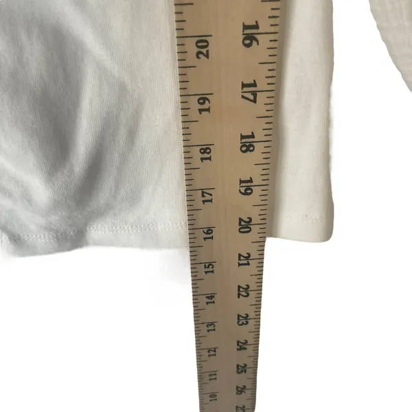 Anthropologie Sanctuary Size Small White Round Neck Puff Sleeve‎ Top - Image 8