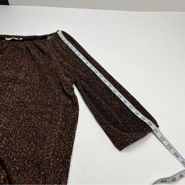 Soft Surroundings Carmella Metallic Top Womens SZ Large Brown Black Gold Blouse‎ - Image 10