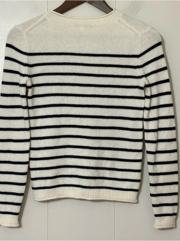 Alex Mill Wool Cashmere Breton Stripe Sweater XS Old Money Preppy - Image 6