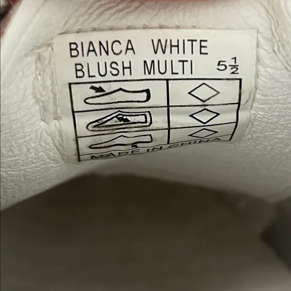 Vintage Havana White and Blush Pink Sneakers - Image 6
