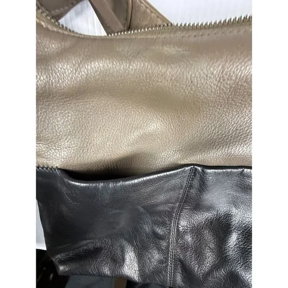 Brighton Shoulder Bag Hobo Two Tone Leather Tassel‎ Charm Designer Purse - Image 10