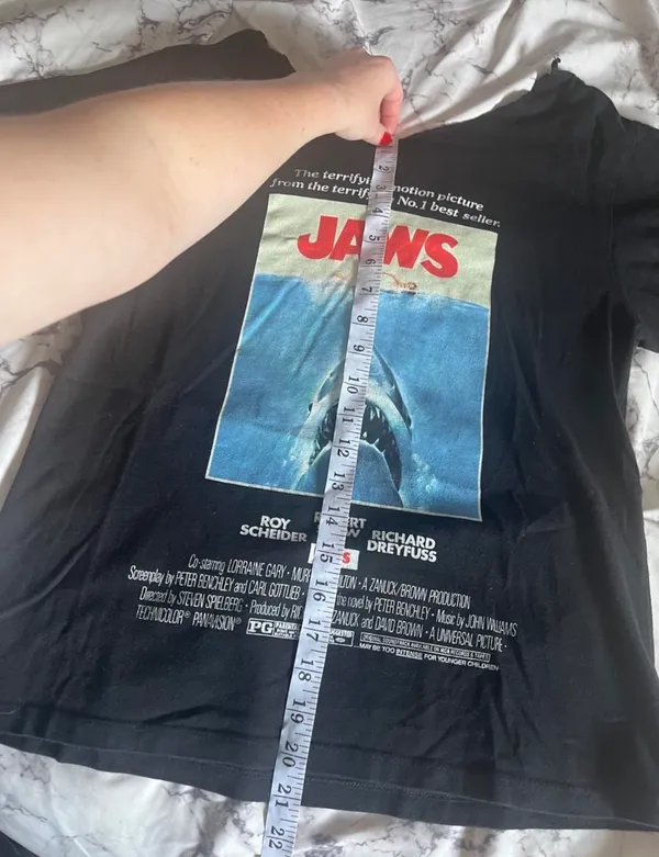 vintage Jaws movie poster tee - Image 5