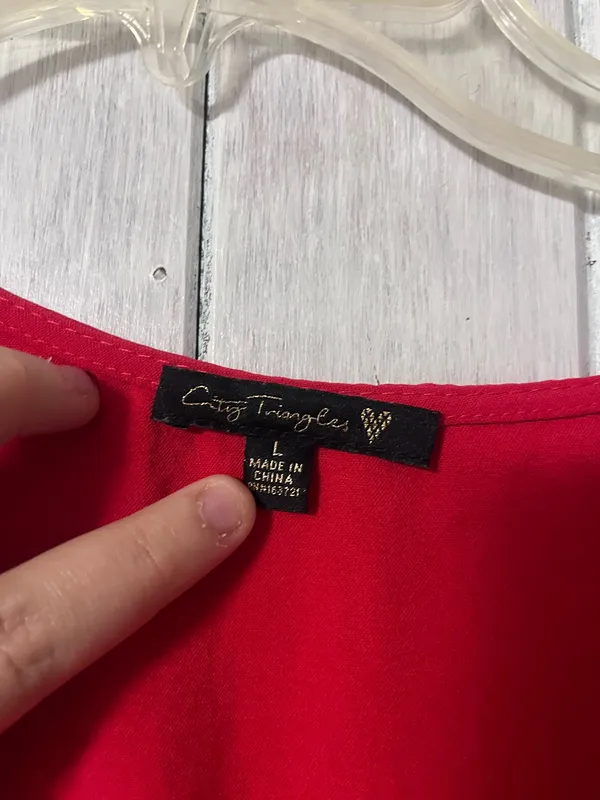 City Triangles Dress Red Formal - Image 3