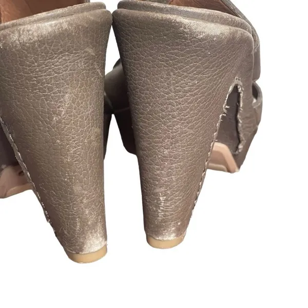 Lucky Brand Peggy Leather Platform Slingback High‎ Heel Shoes Size 8.5 90's Y2K - Image 3
