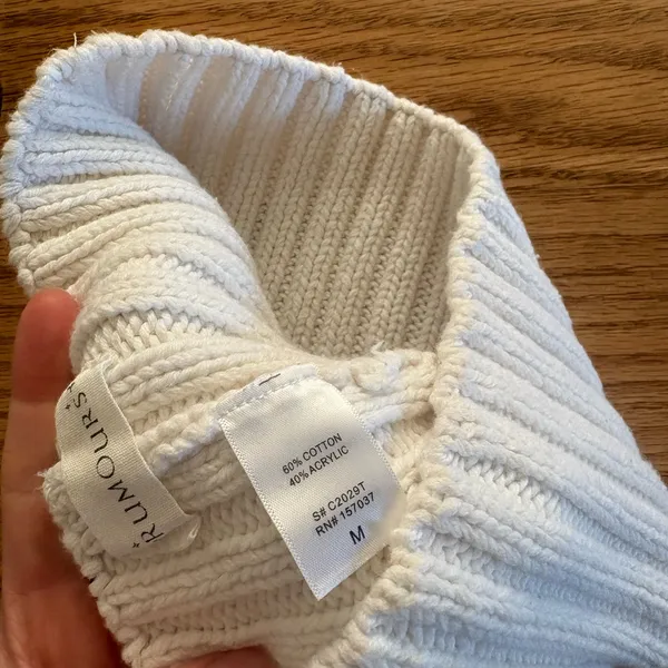 Rumours knit tube top white - Image 3