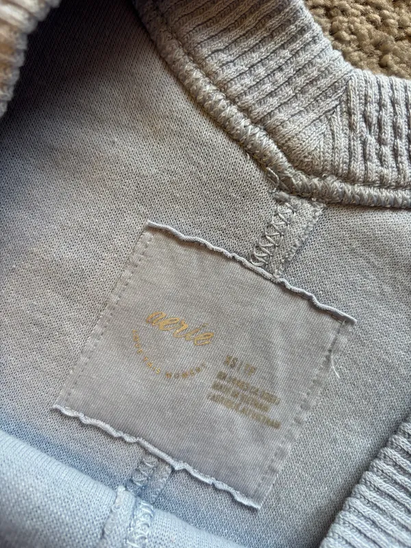 Blue Aerie V-Neck Oversized Crewneck - Image 2