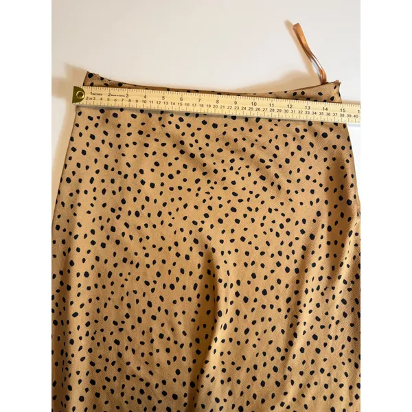 Cotton Candy LA Leopard Print Satin Midi Skirt Size M - Image 3