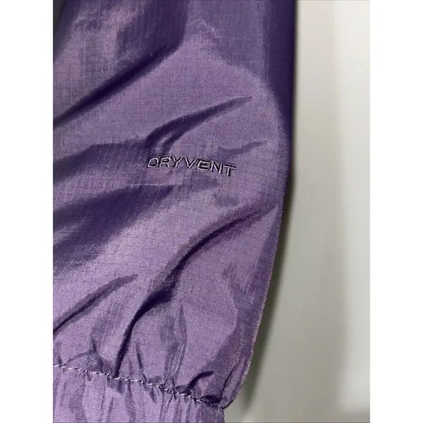 North Face DryVent Purple Yellow Hooded Rain Jacket M Hiking Camping Gorpcore - Image 8