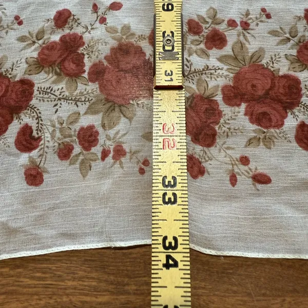 Laura Ashley Floral Square Polyester Scarf Cottagecore Vintage Made In Italy - Image 9