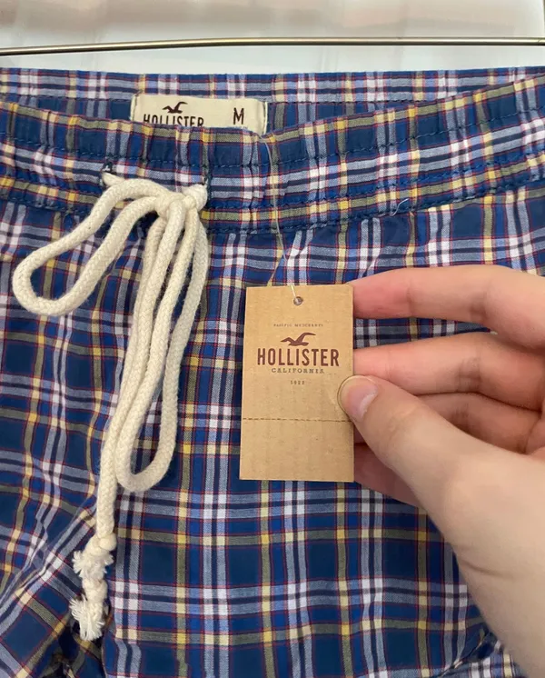 Hollister Y2K Plaid Pajama Shorts - Image 5