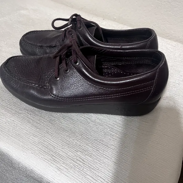 SAS Siesta Shoes Womens Size 7.5 Brown Leather Lace Up Oxfords Comfort - Image 5