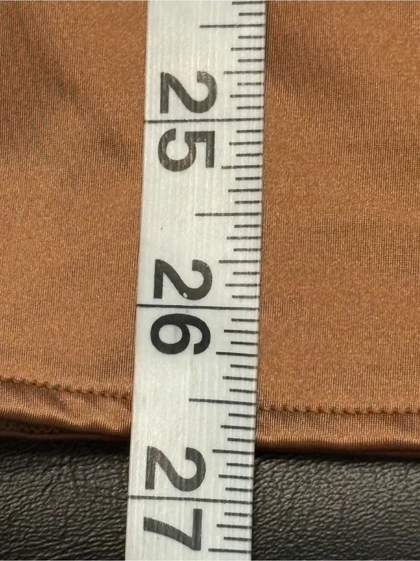 Victoria's Secret Satin Midi Skirt in Camel Brown size Large minimalist - Image 7