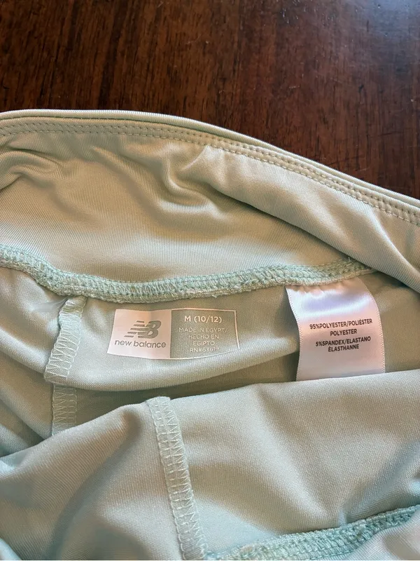 New Balance Skirt Medium Athletic Mini Skater Skirt Mint Green - Image 3