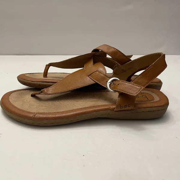 b.o.c. Born Concepts Womens Tan Brown Strappy Thong Slingback Sandals C76337 10M - Image 4
