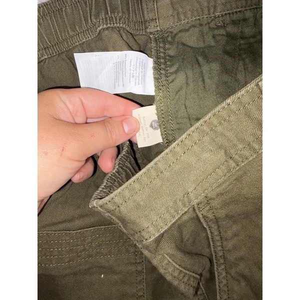 madewell womens camp shorts olive green large - Image 4