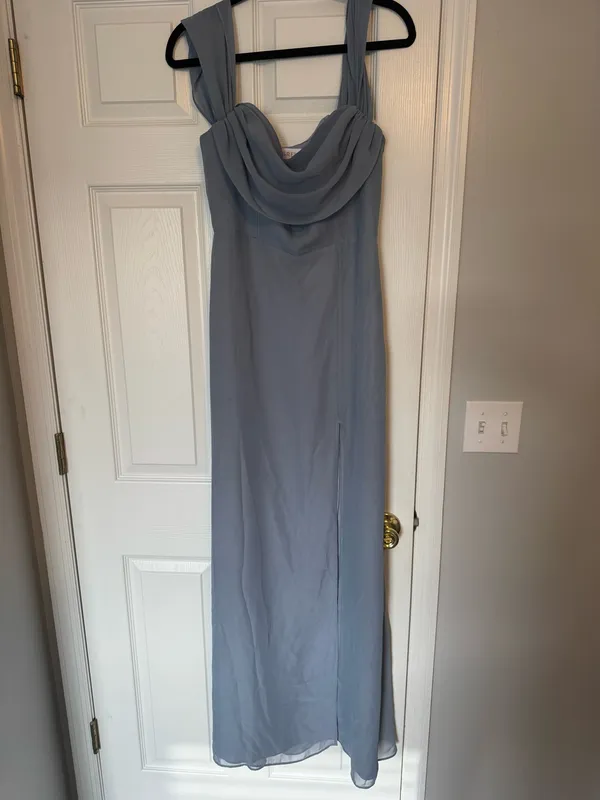 Birdie Grey Mira dress chiffon dusty blue - Image 5